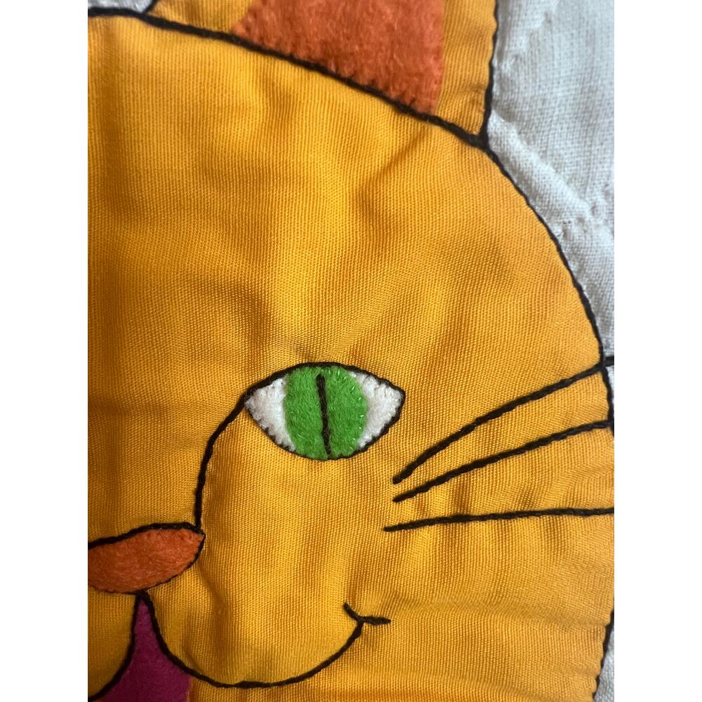 Bundle of 2 Cat Quilted Wall Hangings,‎ Unfinished - Picture 6 of 9